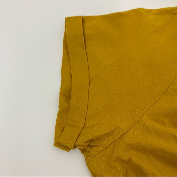 Peace Love Unity & Respect Mustard Yellow Hippie Cropped Tee New Nwt Size Large - Picture 5 of 11